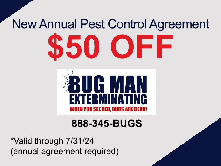 $50 Off Annual Pest Control Coupon
